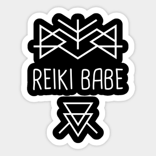 Reiki Babe | Chakra Qi Crystals Sticker